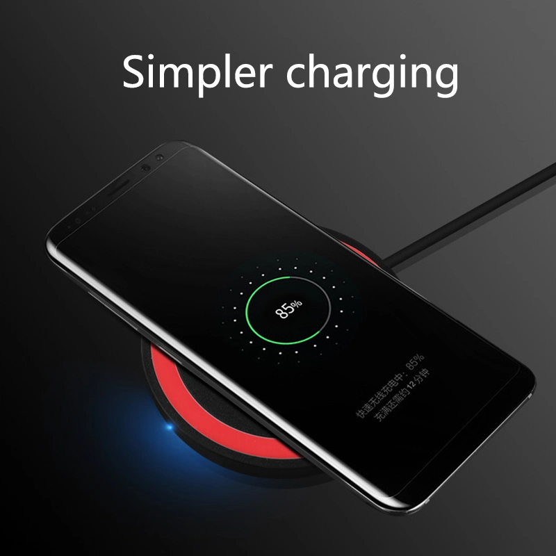 Promotion Portable 5W Classic Qi Q5 Wireless Charger (for Mobile Phone with Receiver)