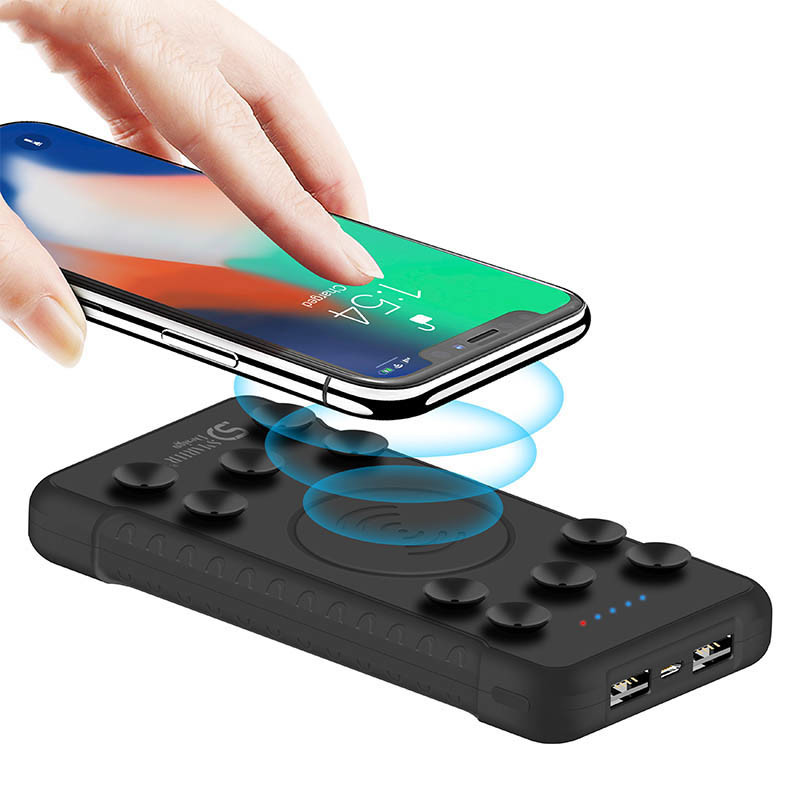 3 in 1 Portable Charging Wireless Charger 10W Qi Wireless Power Bank