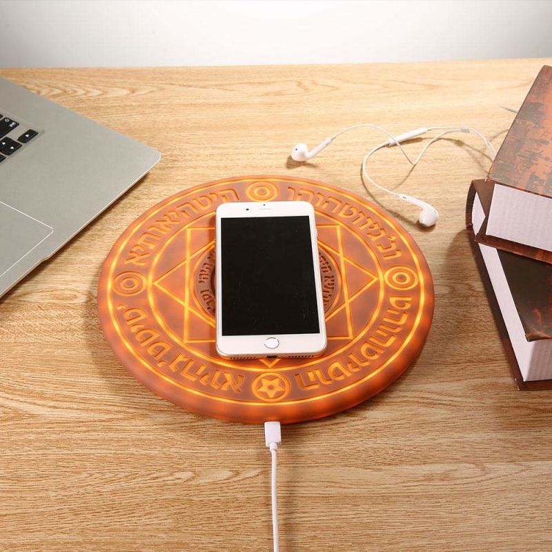 2019 Fash Phone Chargers Magic Circle 10W Qi Wireless Charger for Mobile Phone