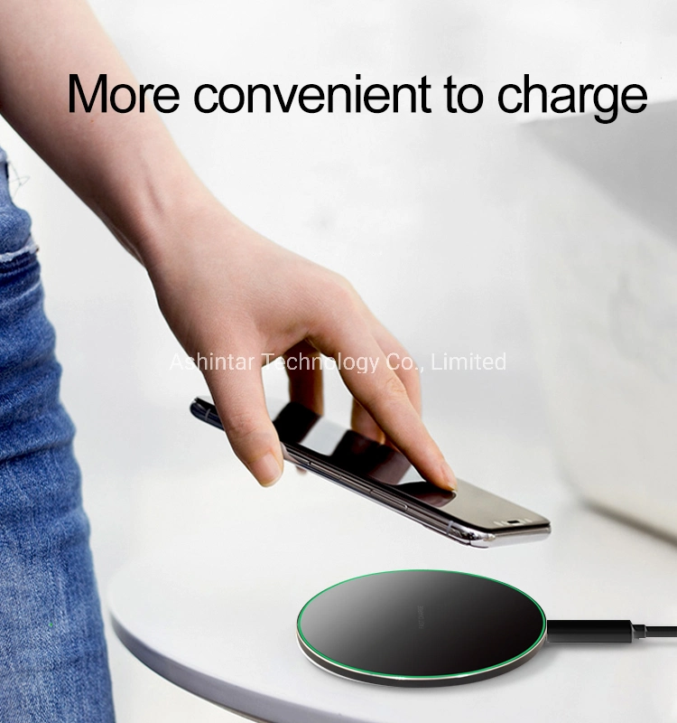 9V 2A Qi Smart Fast Charger Mobile Phone Charger 10W Qi Wireless Charger for iPhone