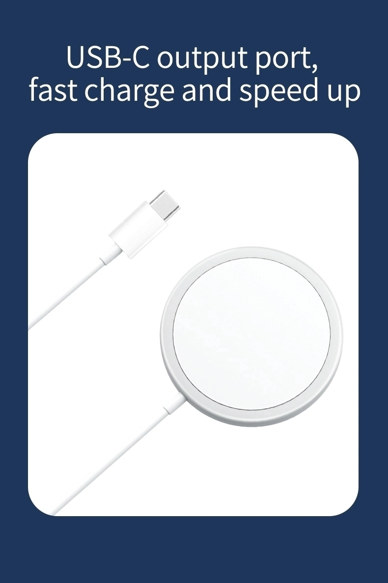 Original Factory Mini Magnatic Magsafe 15W Wireless Charger for Mobile Phone