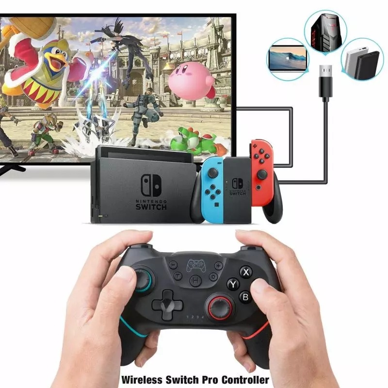 Wireless Bluetooth Gamepad Game Joystick Controller for Nintendo Switch PRO Host