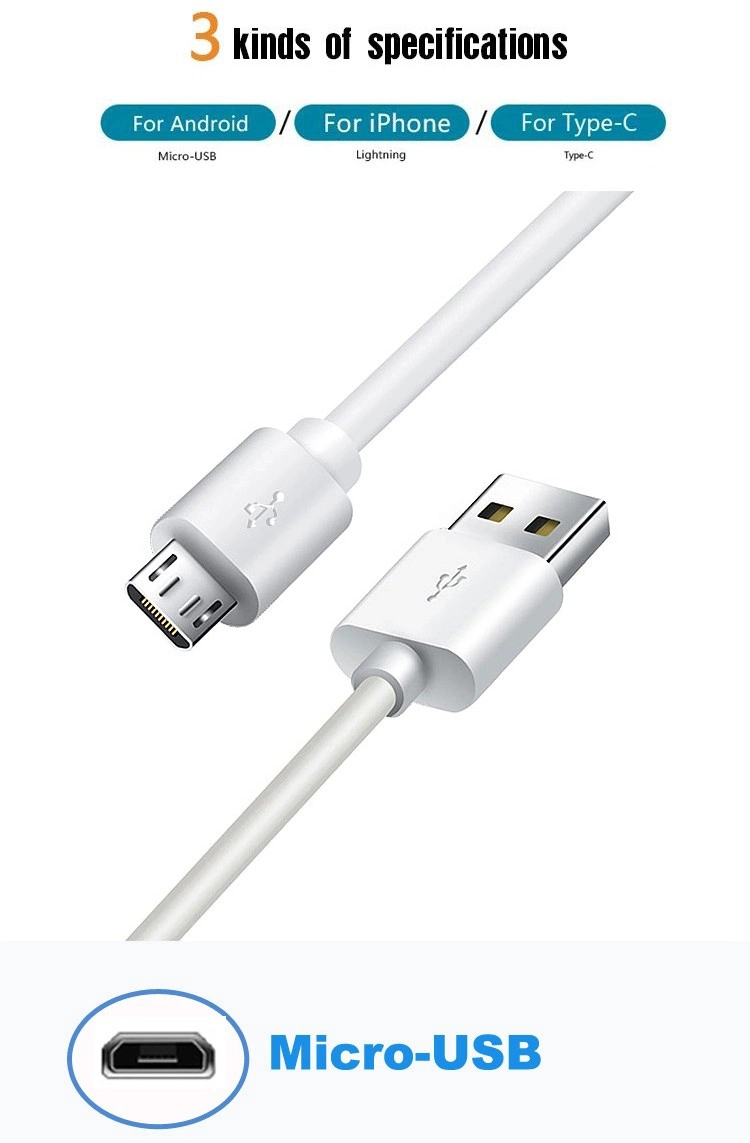 3A Fast Charging Customized Micro USB Data Charging Cable