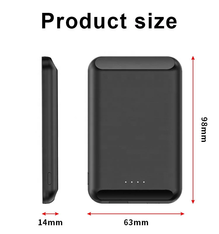 2021 Amazon New Design Magsafe Charger Magnet Wireless Power Bank 5000mAh Pd 20W Fast Charger