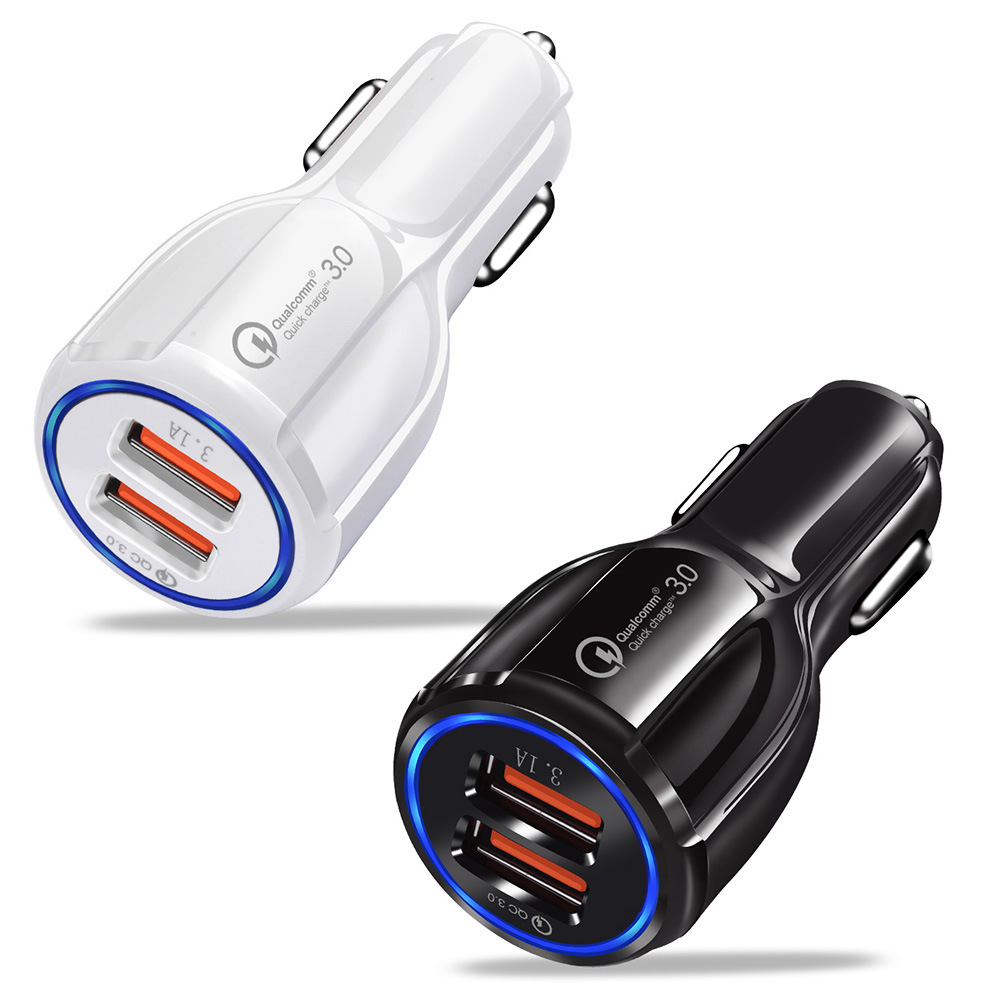 Hot Quick Charge 3.0 Dual USB Fast Charging Car Charger for Mobile Phone