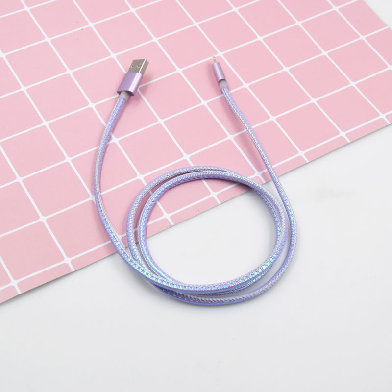PU Aluminum Alloy USB Charging Cable 3FT 10FT Charging Cord