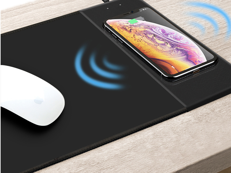 Qi 5W/7.5W/10W Mobile Phone Wireless Charger, Mouse Pad Mobile Phone Charger iPhone Wireless Charger