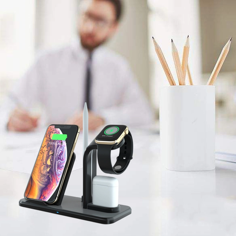 Mobile Phone Accessories Battery Wireless Charging Stand 3 in 1 Qi Fast Wireless Phone Charger