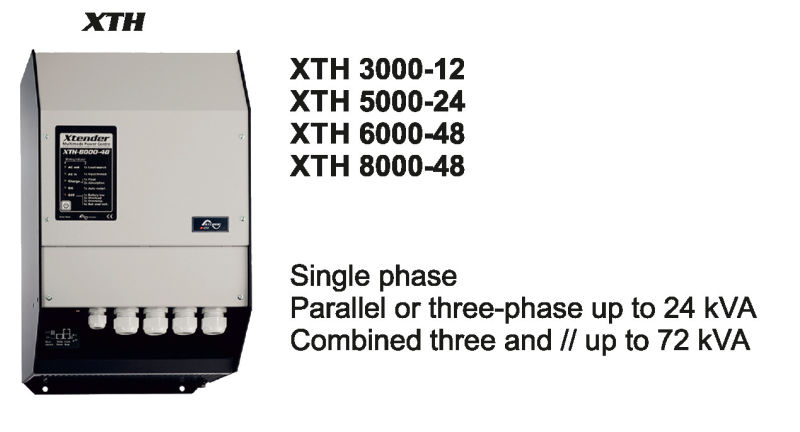 Fangpusun 5000 Watt Pure Sine Wave Hybrid Power Inverter with Charger Xth5000-48