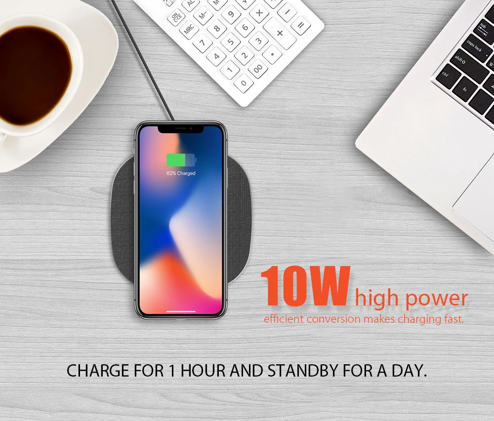 Factory Produce Cell Phone Wireless Charger 10W for Apple, Android