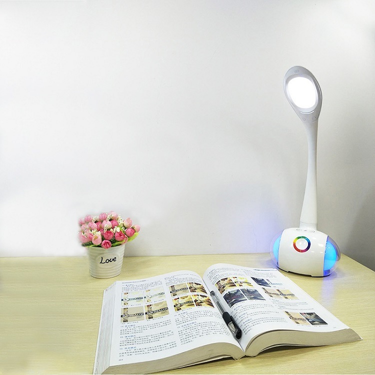 LED table Lamp Wireless Charger Adjustable Table Lamp with Speaker Wireless Charger