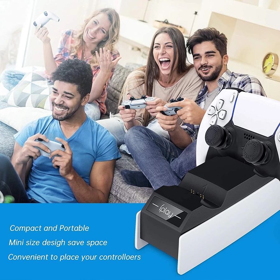 Byit 2021PS5 Charging Dock 2 Controllers PS4 PS5 Accessories Charger Gamepad Android Wireless Controller Charger Station for PS5