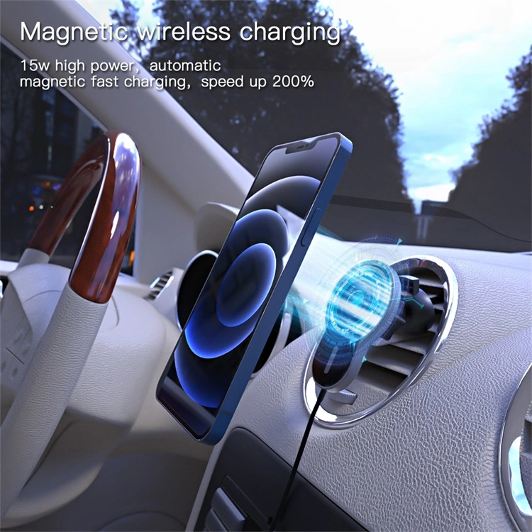 15W Magnetic Wireless Car Charger for iPhone12 Magnet Charger