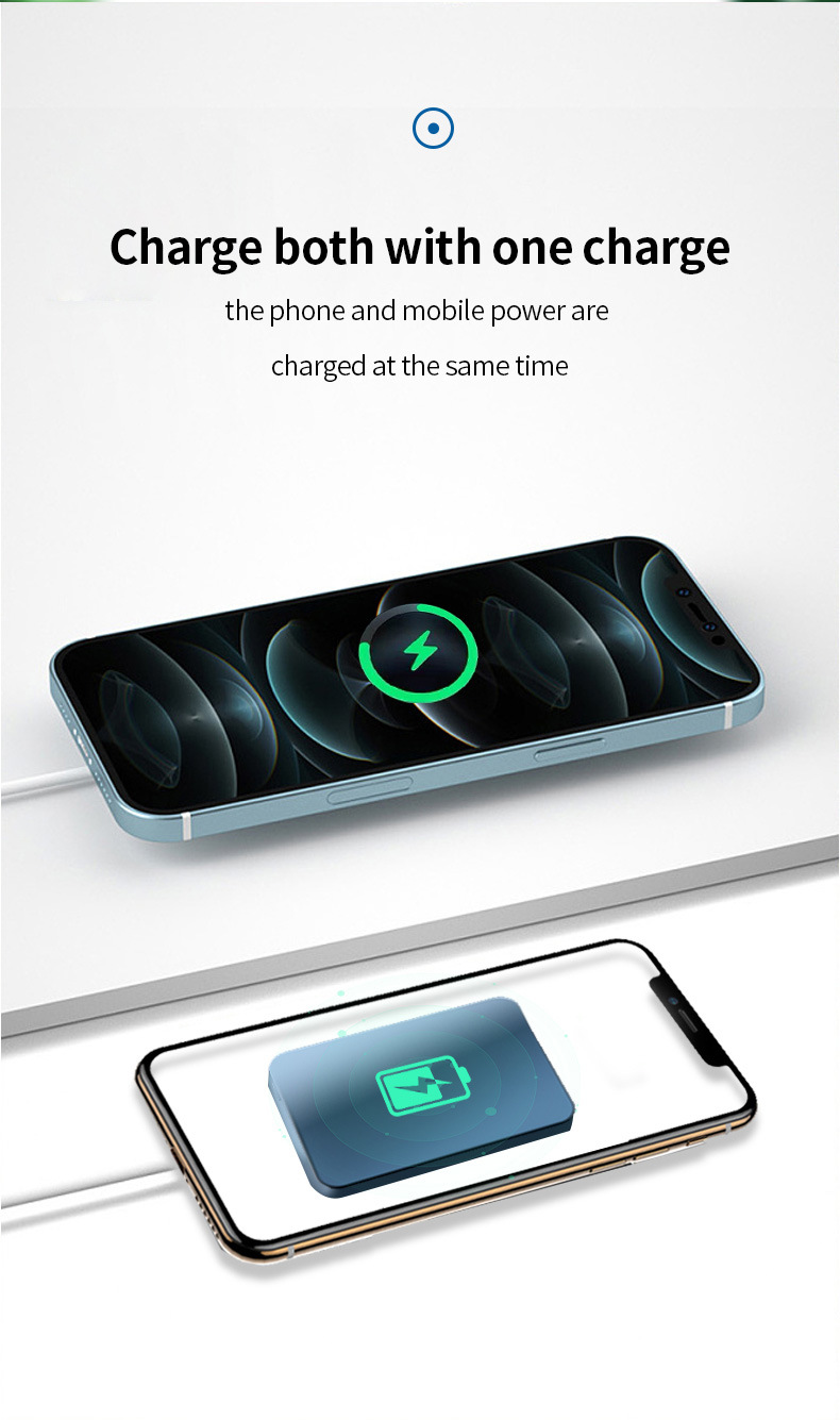 Magnetic Wireless Power Bank 15W Qi Charger for Mobile Phone
