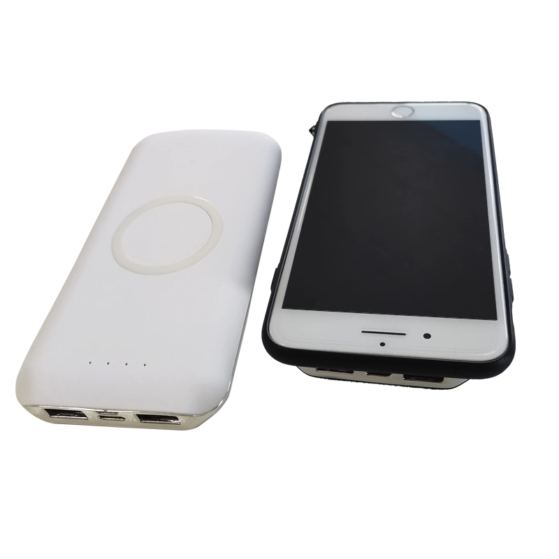 Promotional Gift Dual USB Wireless Charger Power Bank 8000mAh