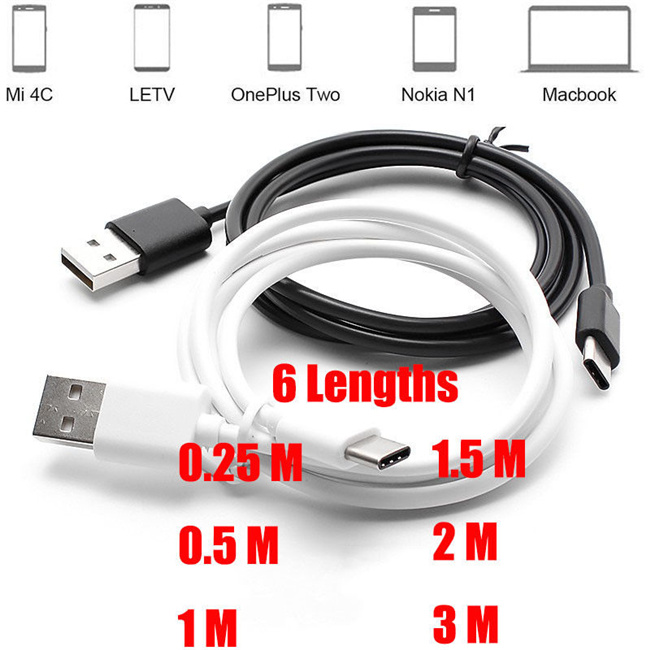 Fast Charger Data Cable Mobile Phone USB Type C Cable