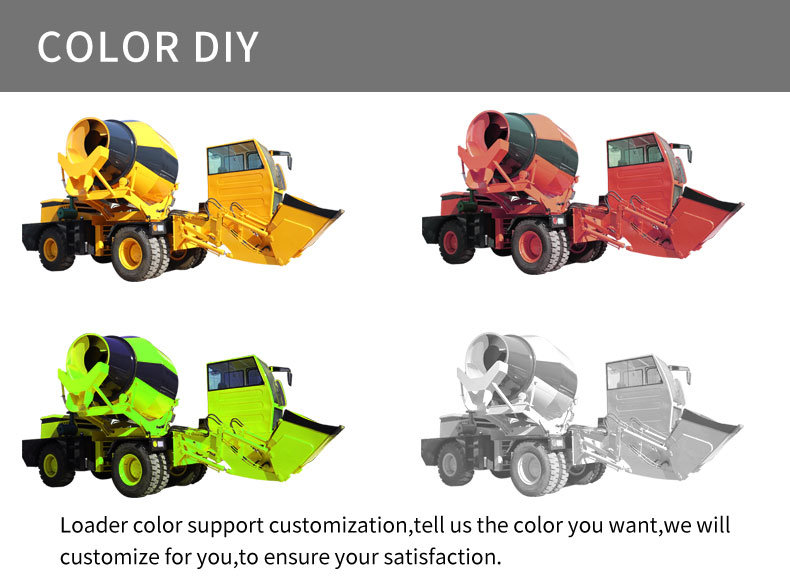 Easy loading and fast unloading None Fixed Concrete Mixer Truck