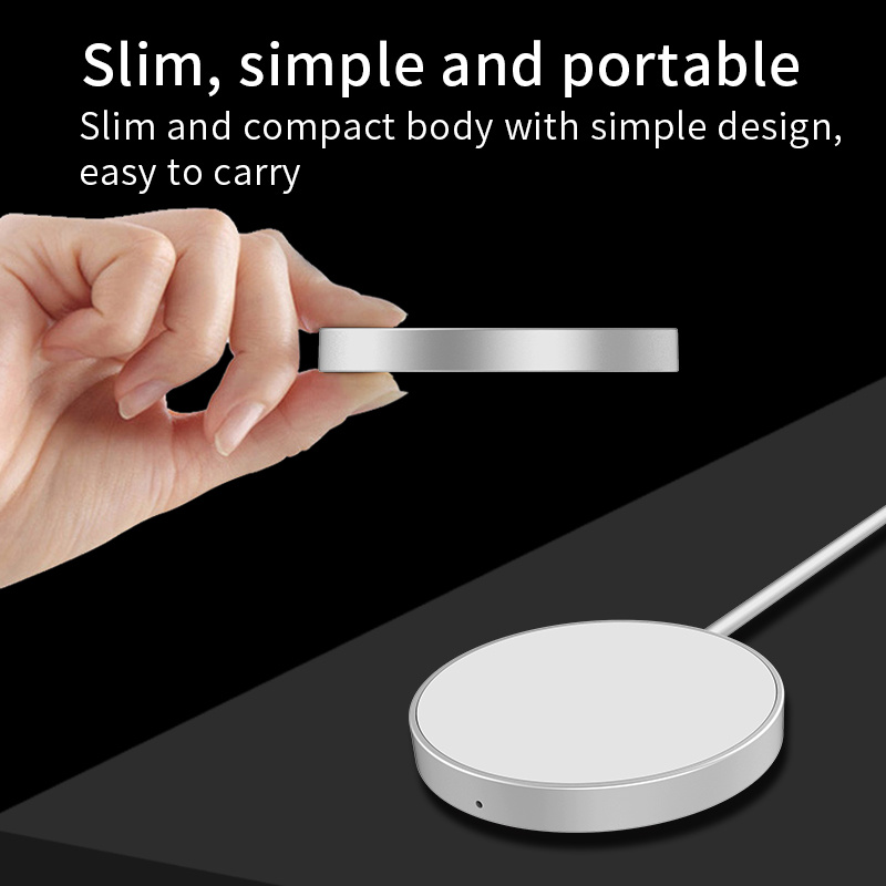 Ultra Slim Wireless Charger Qi-Certified 15W Max Fast Wireless Charging Pad