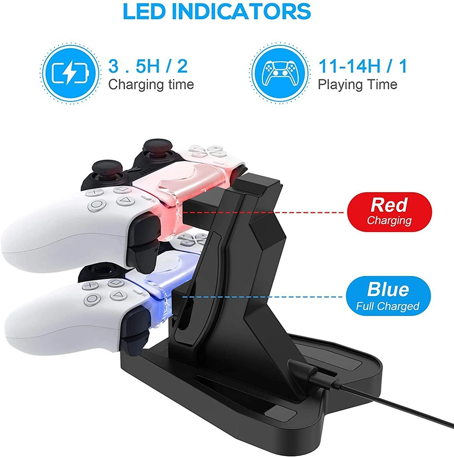 Byit PS5 Charging Station Sony Dual Fast Charger for PS5