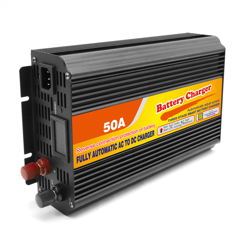 Queenswing Battery Charger 50A Power Battery Charger with Digital Display (QW-50A)