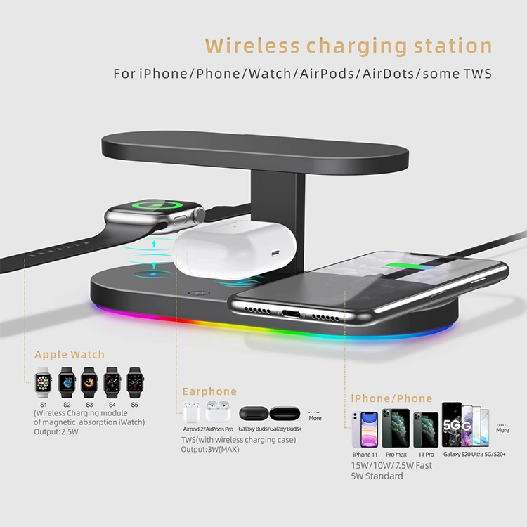 New Arrival Qi Wireless Charger UV Sterilizer 4 in 1 Wireless Charger Wireless Charger UV Sterilizer