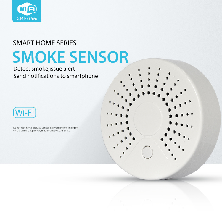 WiFi Wireless Smart Smoke Sensor Fire Alarm Detector