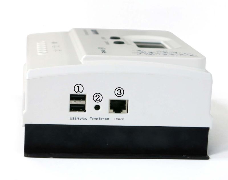 12VDC 24VDC LCD MPPT Solar Power Regulator with USB Charger