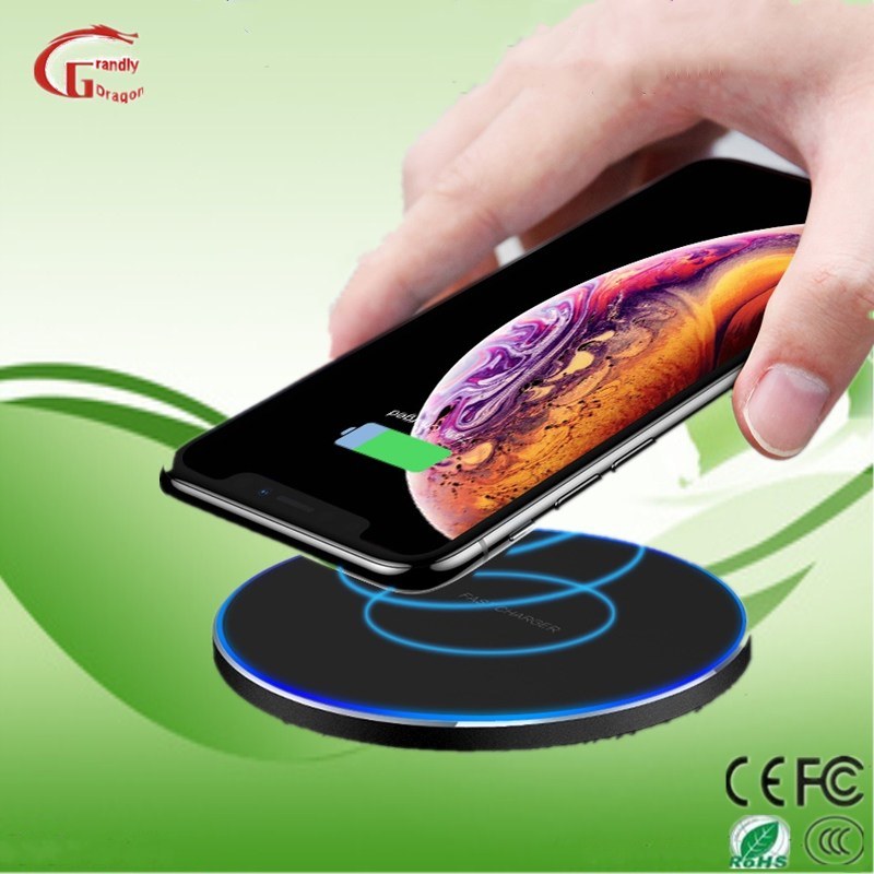 15W Portable Qi Wireless Charger Cell Phone Charging Pad Battery Charger for iPhone 11 PRO Max