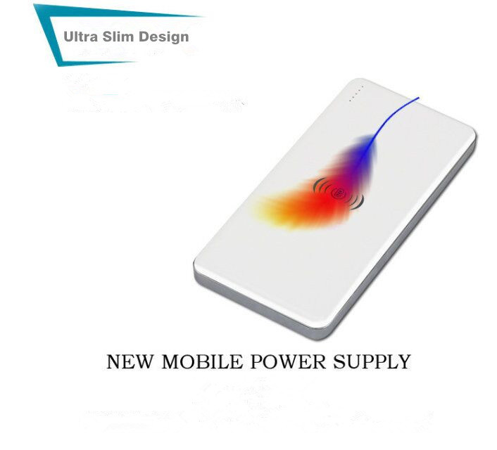 Portable External USB Power Bank and Wireless Charger for iPhone X