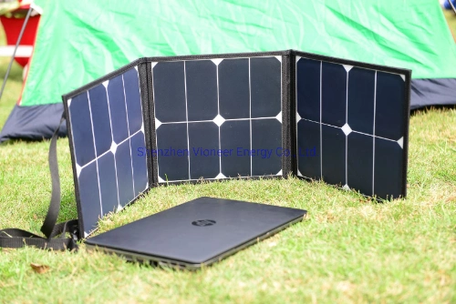 21W Sunpower Cells Foldable Mobile Phone Solar Charger Portable Fold Solar Charger for Phone Torch