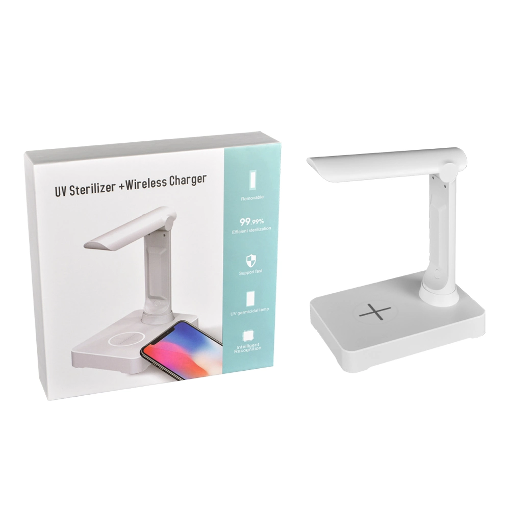 Wholesale UV Sterilizer Phone Charger UV Light 5W Wireless Charger and 5/2A USB Charger with UV Sanitizer