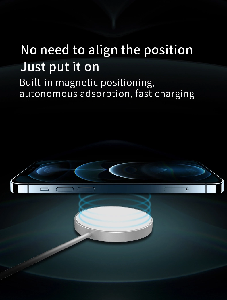 Magnetic Wireless Charger Mag-Safe Wireless Charging 15W Fast Charging