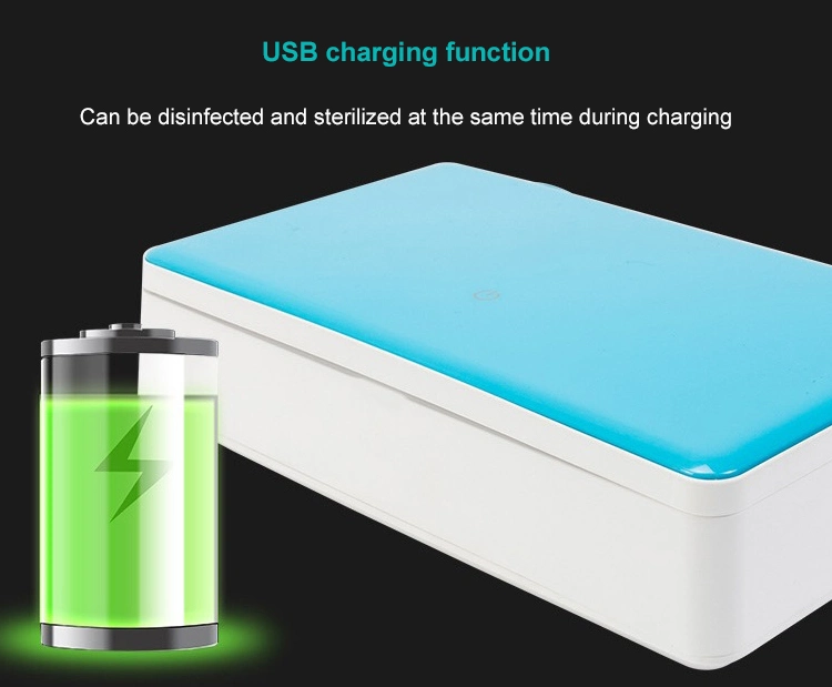 UV Cell Phone Sanitizer Sterilizer with Wireless Charger for Smart Phone