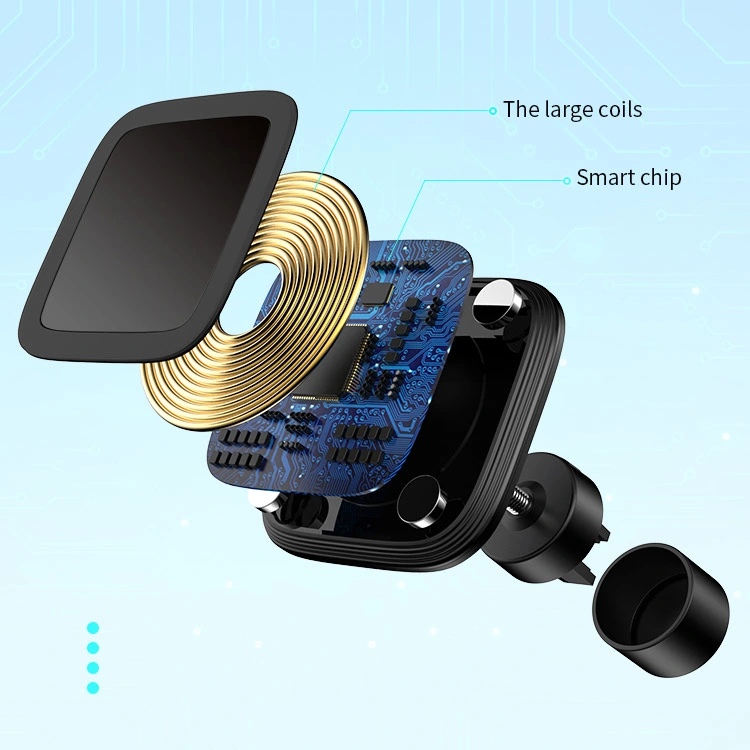 15W Car Wireless Charger Magic Magnetic Array Charger Mobile Phone Multi-Function Car Bracket Suction Cup Wireless Charger