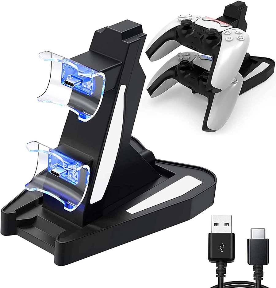 Byit PS5 Charger Stand New Dual Wireless Dock