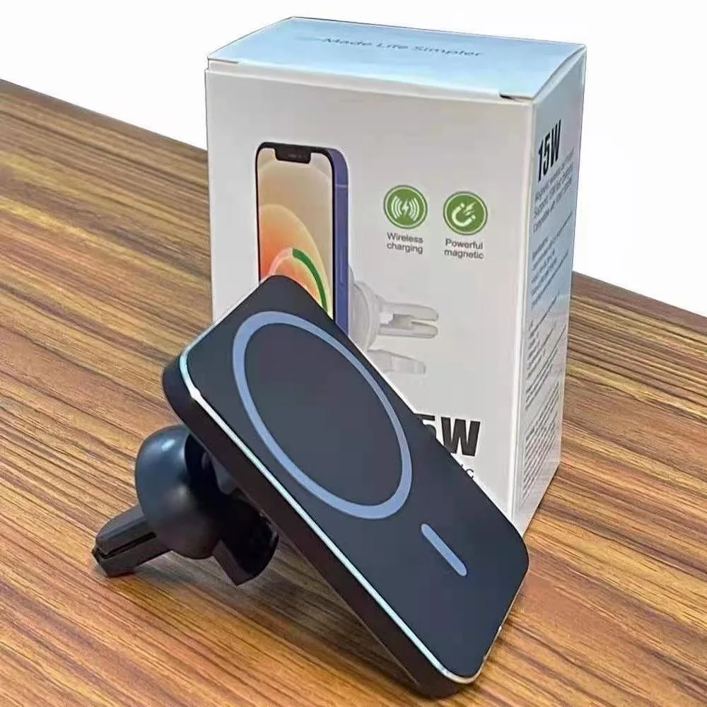 15W Fast Charge Magnetic Wireless Charger Car Holder Wireless Charger