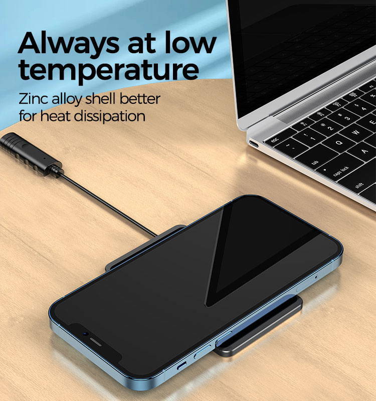 New Design Tongyinhai Quick Charge 15W Qi Fast Charging Wireless Charger Outdoor Smartphone Accessories