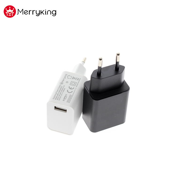 Universal 100-240VAC 50/60Hz USB Charger Adapter 5V 1A Single USB Charger for Wireless Speaker