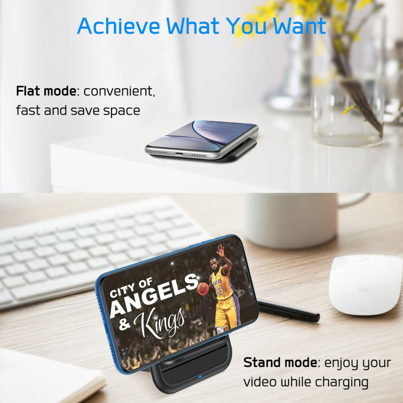 Stand Type Qi Standard Quick Wireless Charger