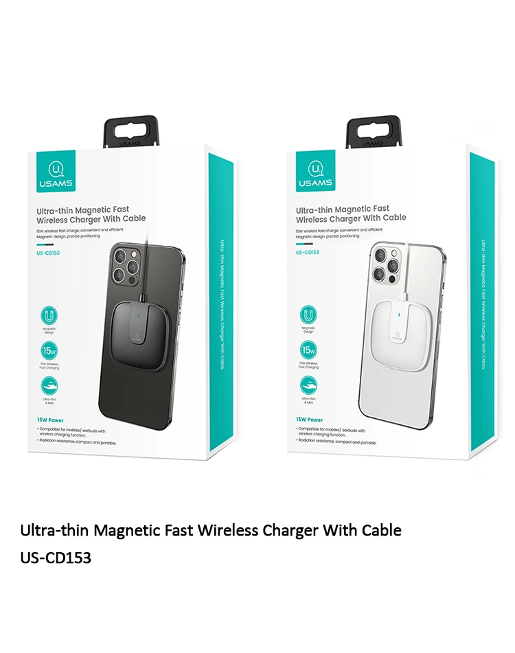 Usams New Products Magnet Magnetic 15W Universal Fast Wireless Charger Pad for iPhone 12