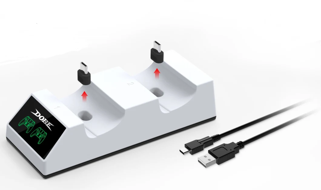 Dual Charging Stand for PS5 Controller with Intelligent Circuit Output