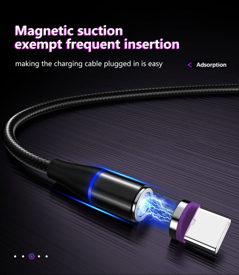 Magnetic Charge Cable for iPhone Samsung Android Fast Charging Magnet Charger Micro USB Type C Cable Mobile Phone Cord Wire