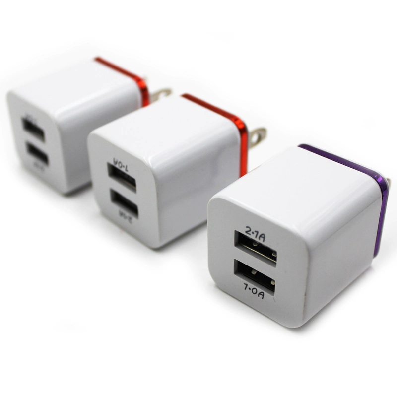 High Quality Us EU UK Plug Portable Cell Phone Charger Travel Wall Charger USB Charger