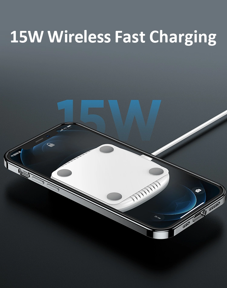Usams Fashion Portable CD153 Pd Fast Charging Magnetic Wireless Charger 15W for Mobile Phone