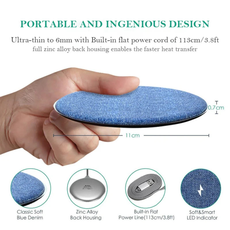 Cloth Wireless Charger Qi for Mobile Phone iPhone Samsung