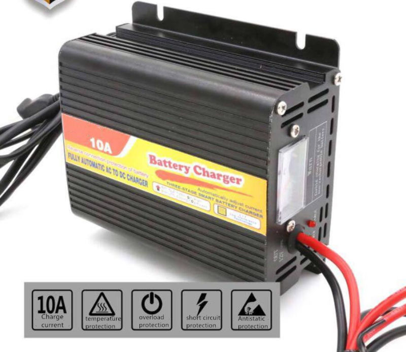 Fast Charging Speed 12V 110V 10A Lead Acid Battery Charger (QW-B10A)