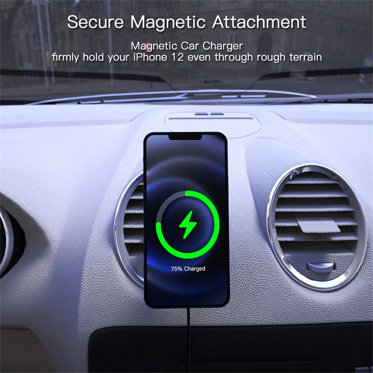 15W Magnetic Wireless Car Charger for iPhone12 Magnet Charger