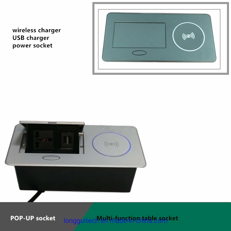 Cable Table Wireless Charger Socket