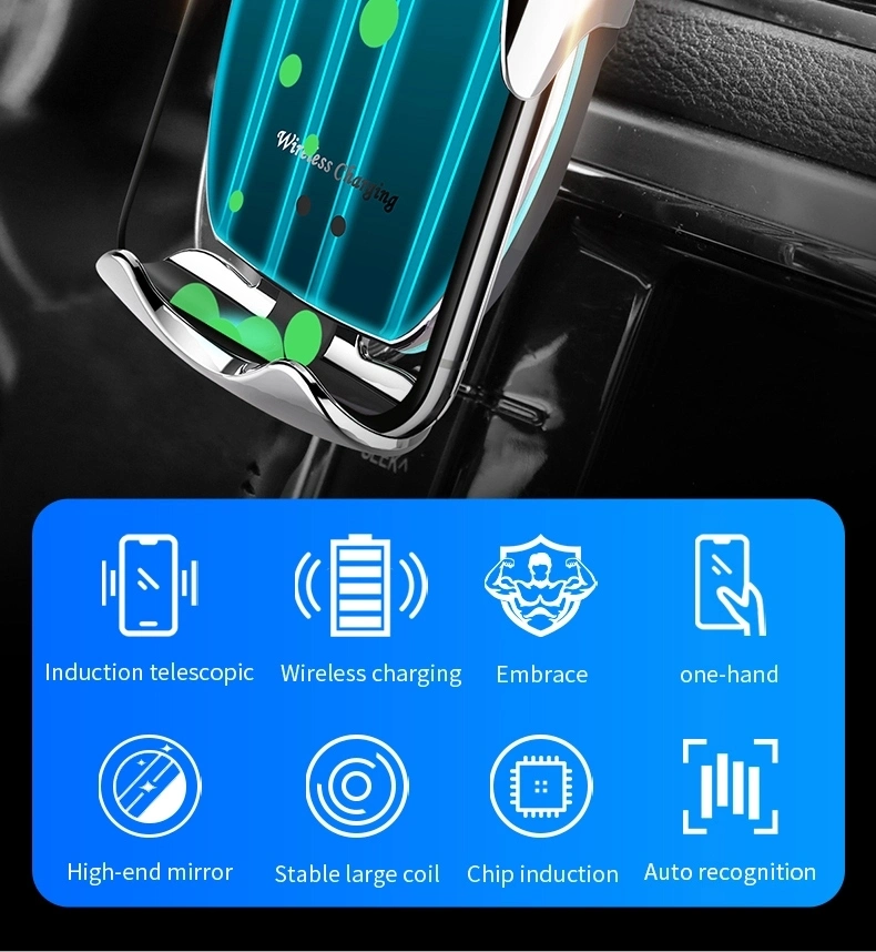 H8 Car Magnetic Gravity Stand Universal Mount 10W Wireless Charger