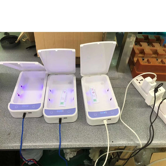 Portable Wireless Charger Sanitizer Disinfection UVC Sterilization Box